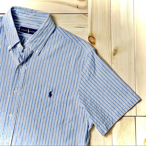 Polo Ralph Lauren Other - Ralph Lauren Short Sleeve Striped Oxford Shirt